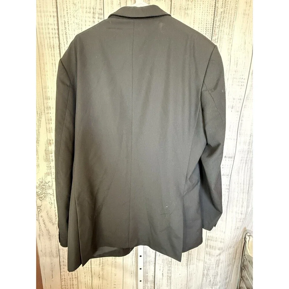 Alex Alexandre London Men’s Suit Coat 48 Long Black Coat Made In Egypt